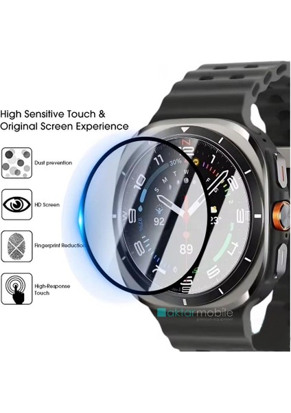Samsung Galaxy Watch Ultra 47 mm Uyumlu Ekran Koruyucu 3D Tam Kapatan Kavisli Ppma Nano Cam fiyatları