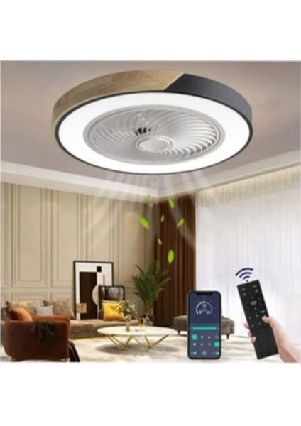 LED Licht & Ventilatör Siyah LED Işıklı