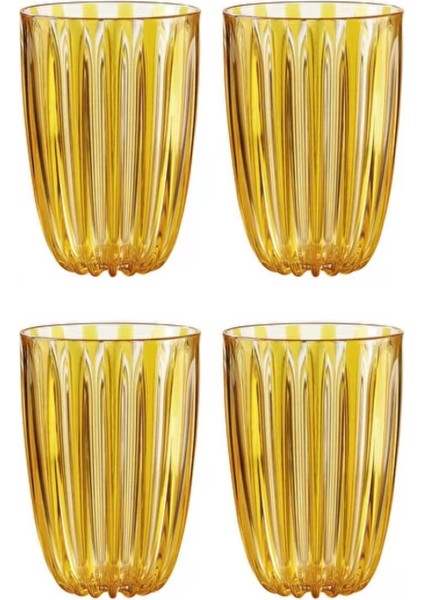 Dolce Vita 4'lü Bardak 470 ml Amber