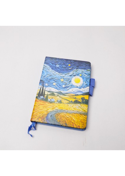 Piraye Gift Van Gogh Tasarımlı Lastikli Defter