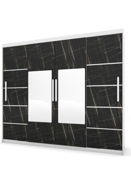 Sürgülü Dört Kapaklı Aynalı Gardırop modelleri