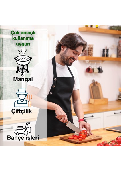 Boyun Ayarlı, Su Geçirmez, Cepli Şef, Aşçı, Cafe, Barista, Kuaför, Ressam ve Çiçekçi Önlükleri