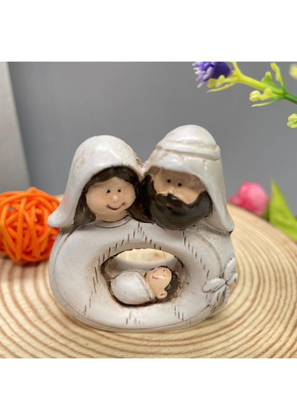 Aile Heykelciği Doğuş Sahnesi Heykeli Şömine Tatilleri Tezgahı (Yurt Dışından) indirimleri