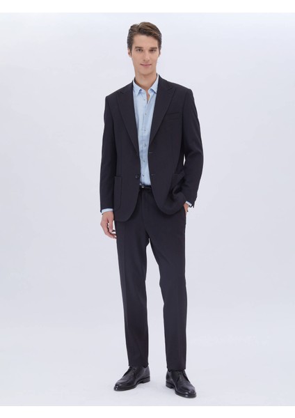 Lacivert Mikro Modern Fit Takım Elbise