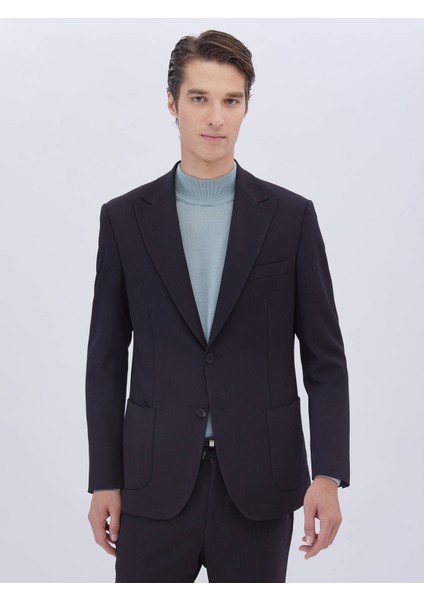 Lacivert Mikro Modern Fit Takım Elbise