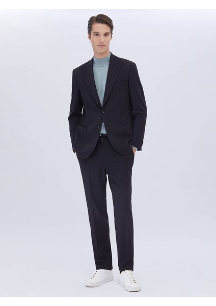 Lacivert Mikro Modern Fit Takım Elbise