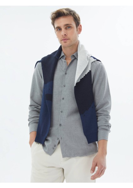 Gri Düz Regular Fit Dokuma Casual Pamuk Karışımlı Gömlek fiyatları