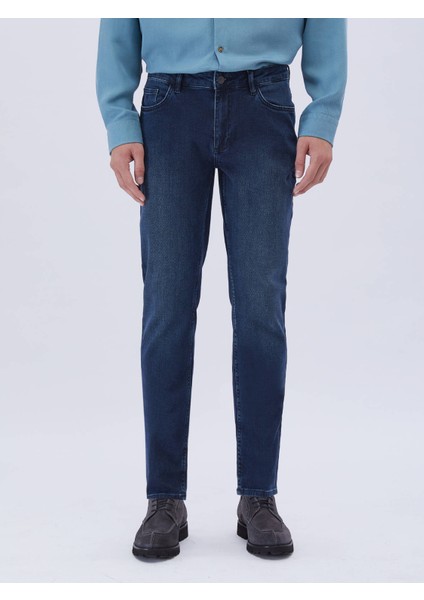 Indigo Slim Fit Denim Pamuk Karışımlı Pantolon fiyatları