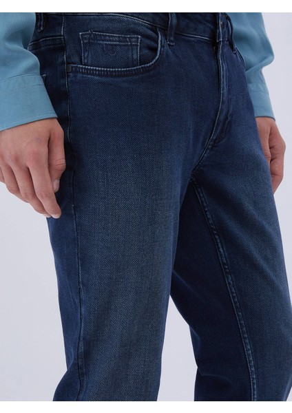Indigo Slim Fit Denim Pamuk Karışımlı Pantolon modelleri