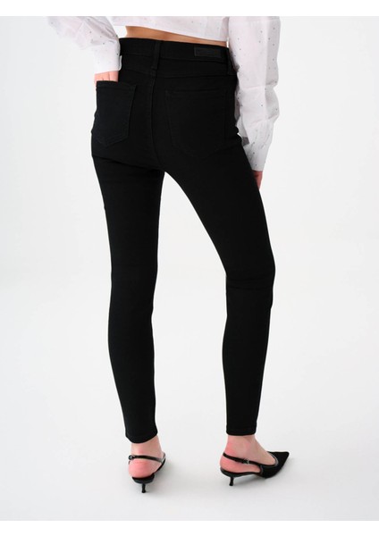 Kadın Jean Pantolon Siyah LF2037054 fırsatları