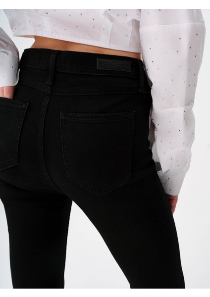 Kadın Jean Pantolon Siyah LF2037054 indirimleri