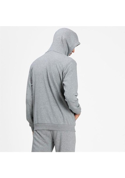 Ess Small Logo Fz Hoodie Medium Gray Erkek Sweatshırt 58670453 fırsatları