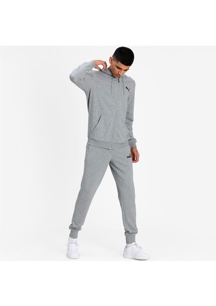 Ess Small Logo Fz Hoodie Medium Gray Erkek Sweatshırt 58670453 indirimleri