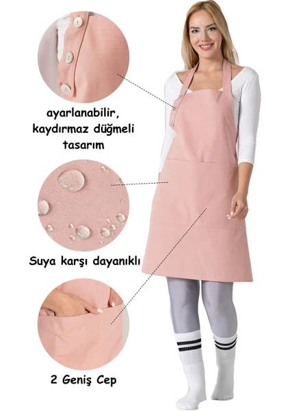 Boyun Ayarlı, Su Geçirmez, Cepli Şef, Aşçı, Mutfak Önlüğü , Cafe, Barista, Kuaför, Ressam ve Çiçekçi Önlükleri