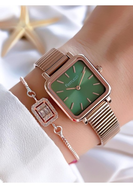 Kadın Kol Saati+Bileklik Özel Seri Çelik Kordon Kararma Renk Atma Yapmaz 001 indirimleri