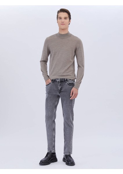 Vizon Yarım Balıkçı Yaka Düz Örgü Yün Karışımlı Triko Kazak fiyatları