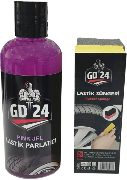 Gd24 New Lastik Parlatıcı Jel 200 Ml (Sünger Hediyeli)