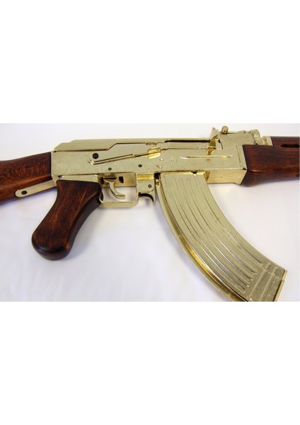 Gold AK47 Rifle 1947 Russia 87CM Koleksiyon Obje fırsatları