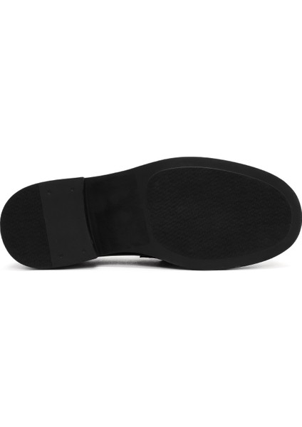 Kadın Siyah Toka Detaylı Deri Maskülen Loafer 24WFD200922 fırsatları