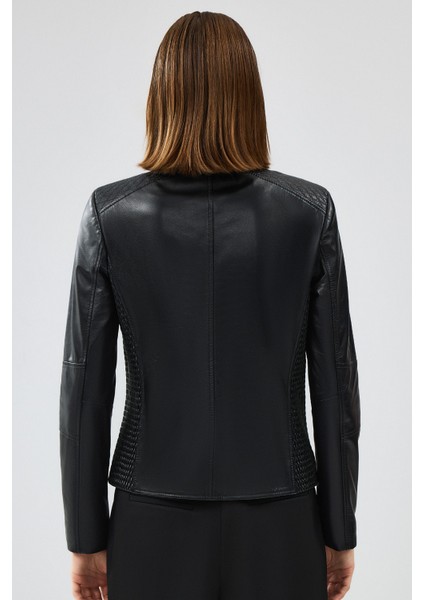 Irina Kadın Siyah Deri Ceket 24WGE52251M indirimleri