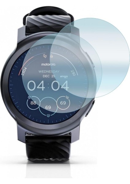 Motorola Moto Watch 100 Ekran Koruyucu Nano Şeffaf 2 Adet