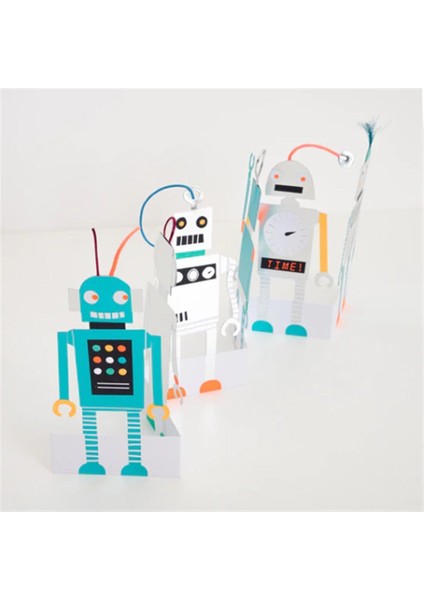 Meri Meri - Robot Card - Robot Tebrik Kartı