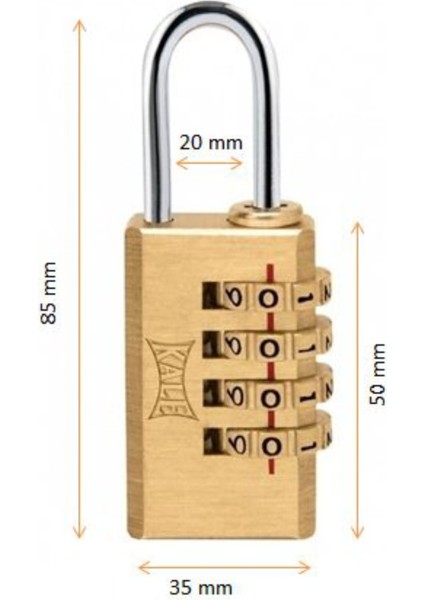 Şifreli Asma Kilit Pirinç Büyük 4 Haneli 21 300 Çift Yönlü Gri 1 Adet fiyatları