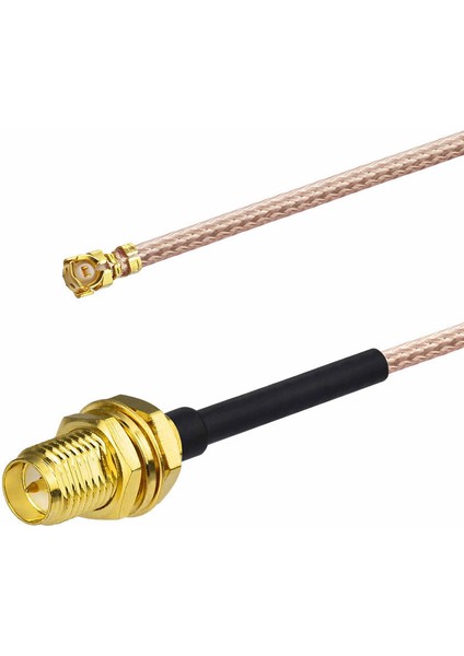 30cm RP SMA Dişi ( Erkek ) Ipex Mhf1 RF Bağlantı Kablosu 0-6GHz Altın Kaplama Konnektör Koaksiyel Kablo UFL U.FL IPX IPEX Mini PCIe Anten 1.13 Wifi Gsm Gps FPV Lora Helium Router Modem GPRS
