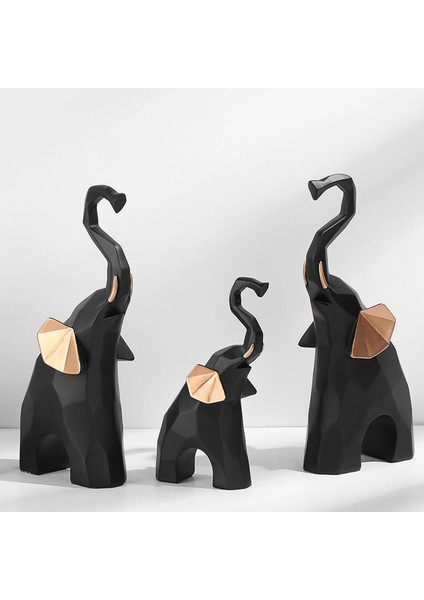 3 Fil Heykeli Heykelcik Heykel Masaüstü (Yurt Dışından) modelleri