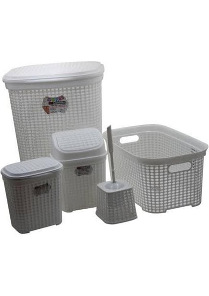 5'li Çeyiz Seti Banyo Seti Kutulu ROYALEKS-MRD306-D
