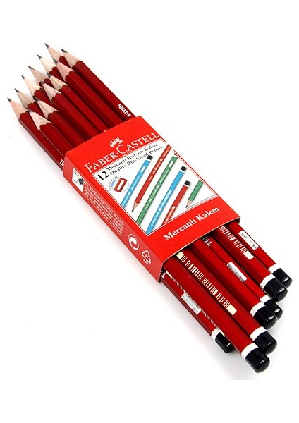 Faber Castell Mercanlı Kurşun Kalem (12 Li Paket)