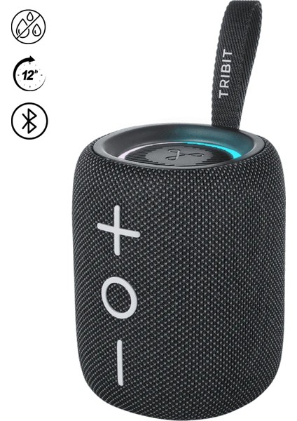 Stormbox Mini 12W Ipx7 Su Geçirmez 12 Saat Oynatma Süresi 5.4 Taşınabilir Bluetooth Hoparlör Siyah