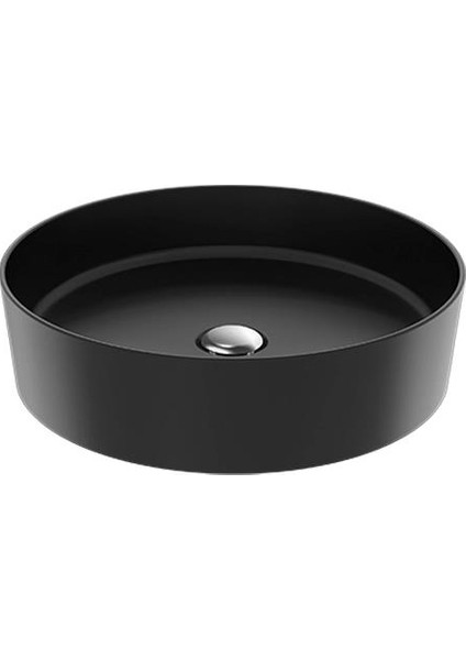 Loop Masa Üstü Çanak Lavabo Siyah Mat 45CM