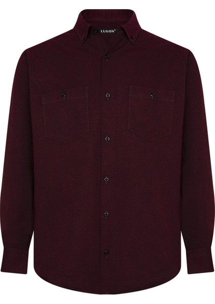 Erkek Çift Cep Kışlık Kaşmir Gömlek