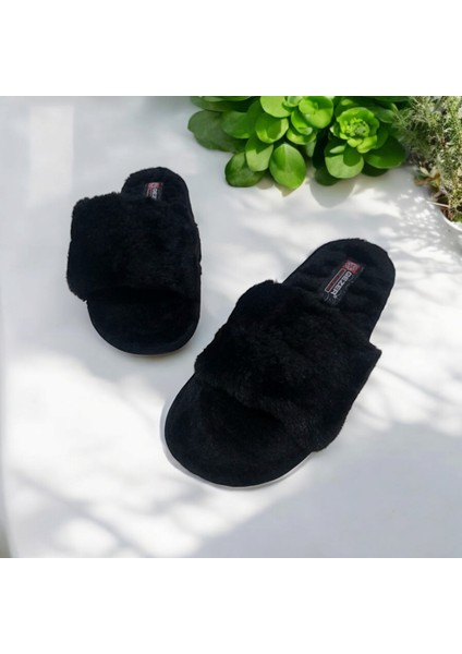 Kışlık Sessiz Taban Peluş Terlik