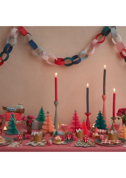 - Scalloped Christmas Paper Chains - Yeni Yıl Zincirli Asılan Süs indirimleri