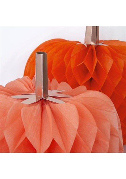 - Halloween Honeycomb Pumpkins - Dev Bal Kabağı Petekli Süsler fiyatları