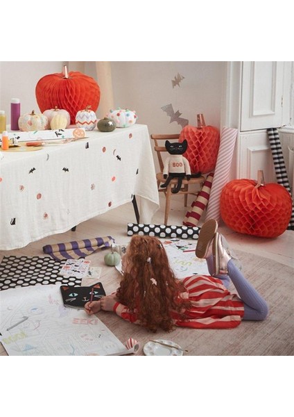 - Halloween Honeycomb Pumpkins - Dev Bal Kabağı Petekli Süsler fırsatları