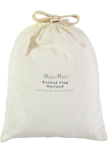 - Multicolor Knitted Flag Garland - Renkli Örme Bayraklar Asılan Süs fiyatları