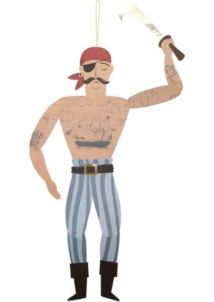 - Giant Pirate Decorations - Dev Korsan Dekorlar - 3lü fırsatları