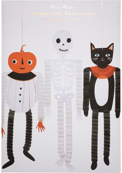 - Vintage Halloween Honeycomb Decorations - Halloween Vintage Asılan Dekorlar fiyatları
