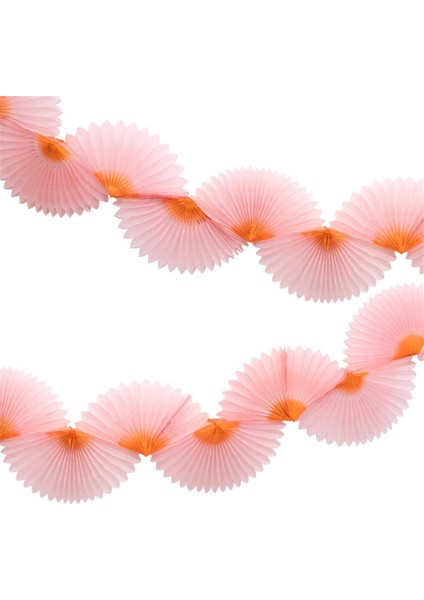 - Pink Honeycomb Fan Garland - Pembe Petekli Yelpaze Asılan Süs fiyatları
