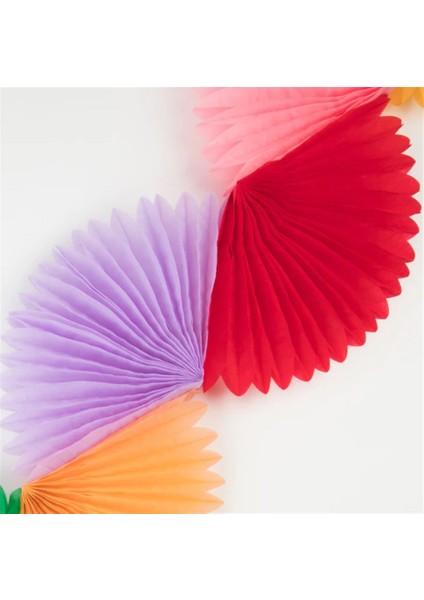 - Rainbow Honeycomb Fan Garland - Gökkuşağı Petekli Yelpaze Asılan Süs modelleri