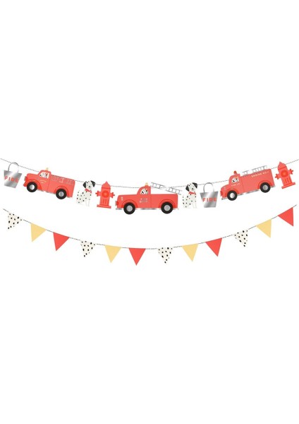 - Fire Truck Garland - Itfaiye Asılan Süs