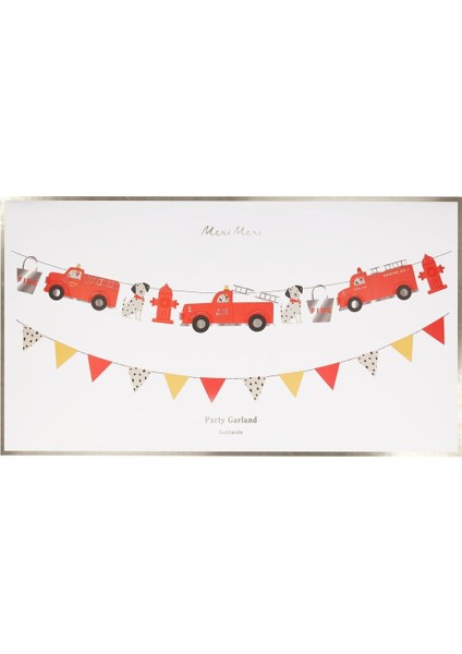 - Fire Truck Garland - Itfaiye Asılan Süs modelleri