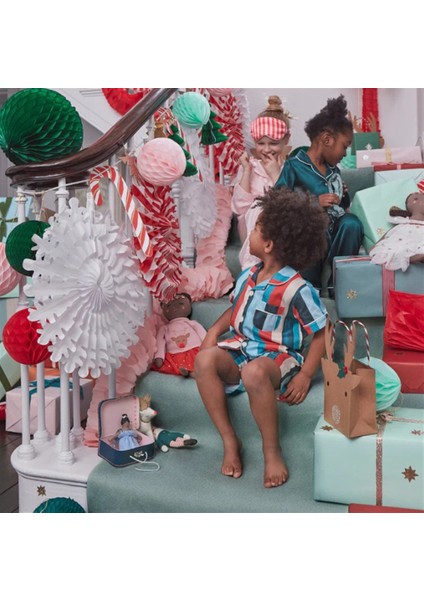 - Xmas Honeycomb Garland - Yeni Yıl Petekli Asılan Süs modelleri