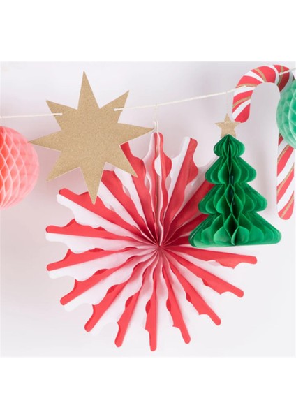 - Xmas Honeycomb Garland - Yeni Yıl Petekli Asılan Süs indirimleri