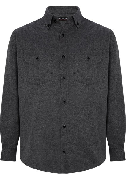 Erkek Çift Cep Kışlık Kaşmir Gömlek