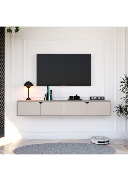 Home Ata Tv Ünitesi, Duvara Monte, Tv Sehpası (Dolunay)