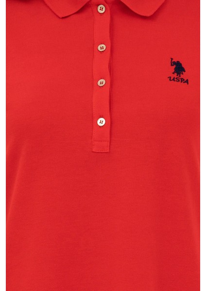 U.S. Polo Assn. U.s. Polo Assn Pamuklu Polo Yaka Örme Elbise Bayan Elbise G082GL0751567323